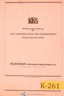 Kuroda-Kuroda KKS, UFB 4 bis UFB6, Ausdrehkopfe, Boring Heads Mill Manual-4 bis-KKS-UFB-UFB6-01